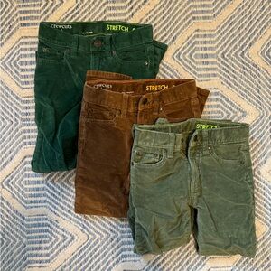 J.Crew / Crew Cuts boys stretch corduroys size 6 - 3 pairs